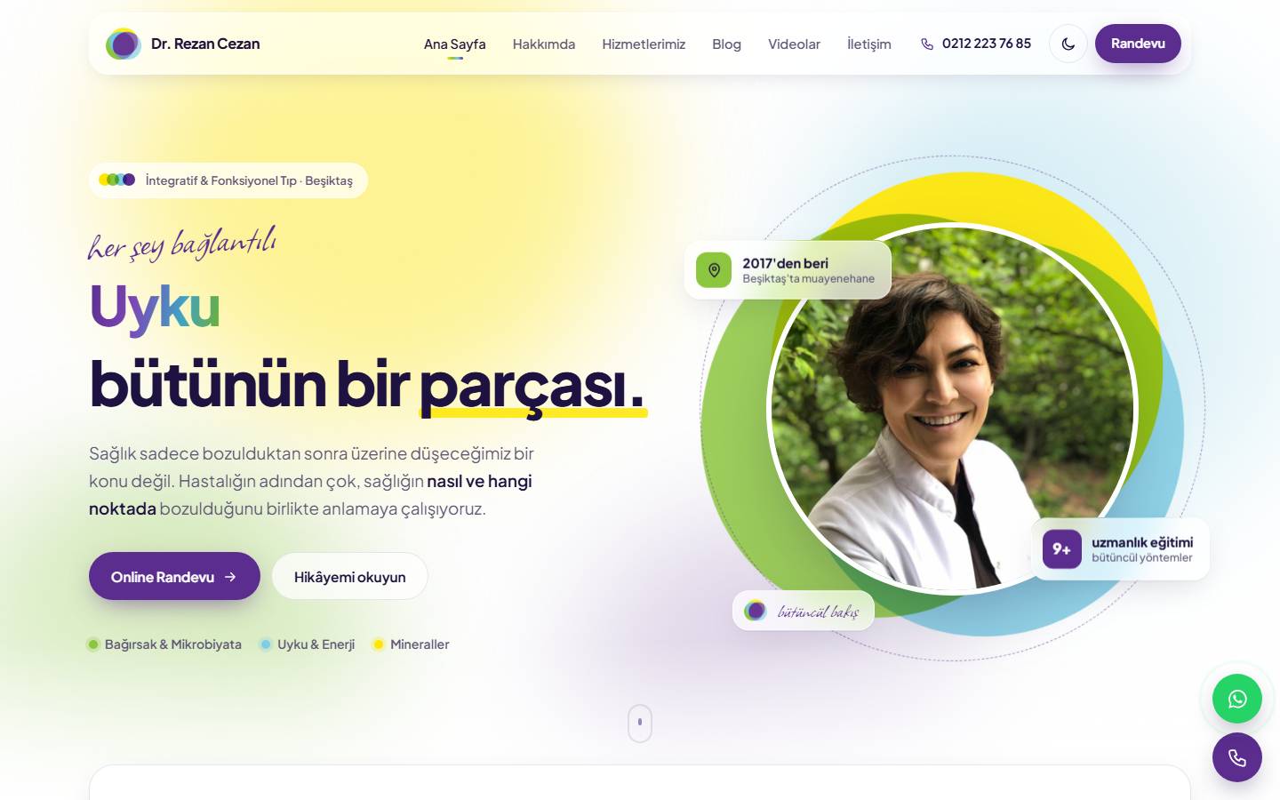 Tasarım 3 ana sayfa önizlemesi